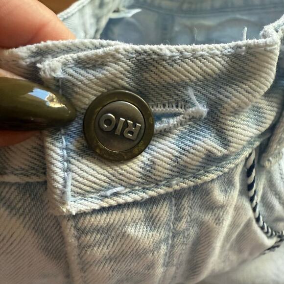 Vintage Western Rope Stitched Straight Jeans Sz 5 Cowgirl Rodeo Embroidered 90s - Picture 7 of 15